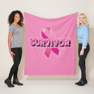 Breast Cancer Survivor Fleece Blanket