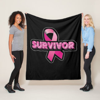 Breast Cancer Survivor Fleece Blanket