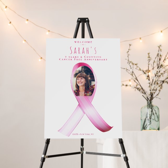 Breast Cancer Survivor Fundraiser Welcome Sign (In Situ (Stand))