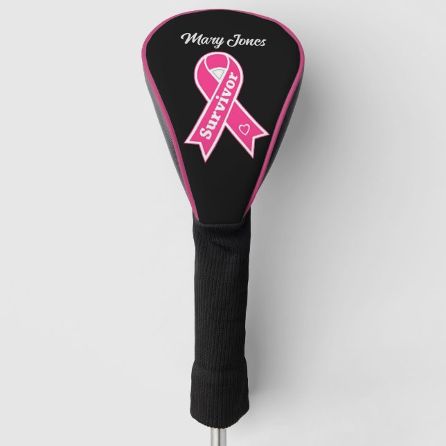Breast Cancer Survivor  Golf Head Cover (Front)