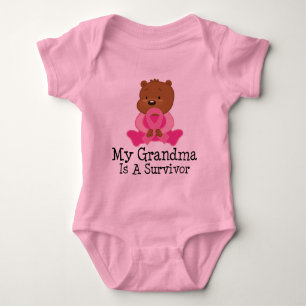 Breast Cancer Survivor Grandma Baby Bodysuit