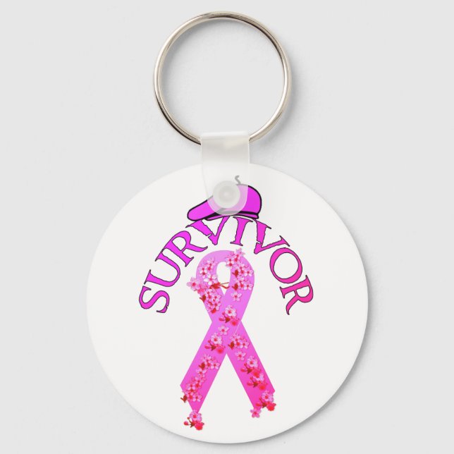 Breast Cancer Survivor Keychain (Front)