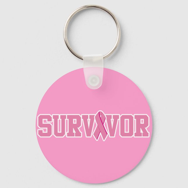 Breast Cancer Survivor Keychain (Front)