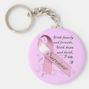 Beautiful gift for Breast Cancer Patients and  Survivors Inifinity Collection Breast Cancer Pink Ribbon Keychain-I Can Do All Things Through Christ Who Strengthens me Phil 4:13 charm Keychain 