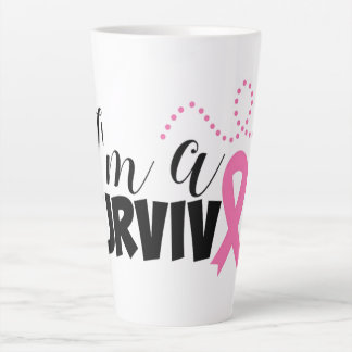 Breast Cancer Survivor Latte Mug