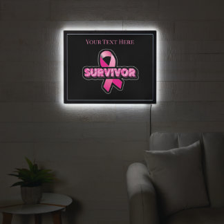 Breast Cancer Survivor LED Sign
