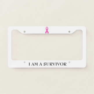 Breast Cancer Survivor License Plate Frame