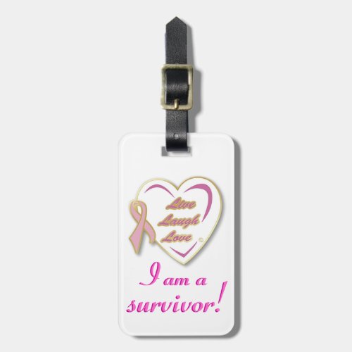Breast Cancer Survivor Luggage Tag