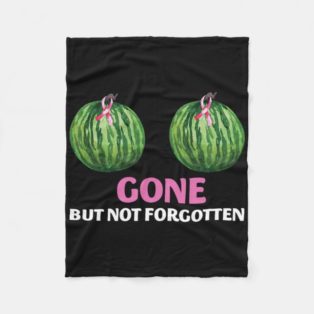 Breast Cancer Survivor Mastectomy Gone But Not For Fleece Blanket (Front)