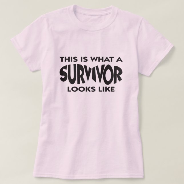 Breast cancer survivor mastectomy T-Shirt (Design Front)