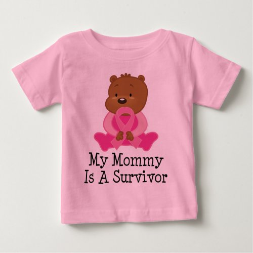 Breast Cancer Survivor Mommy Baby T_Shirt