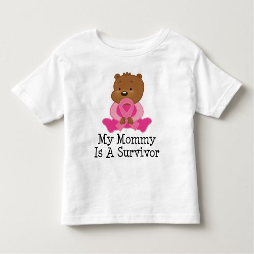 Breast Cancer Survivor Mommy Toddler T_shirt