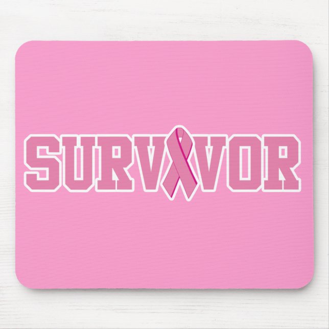 Breast Cancer Survivor Mouse Pad (Front)
