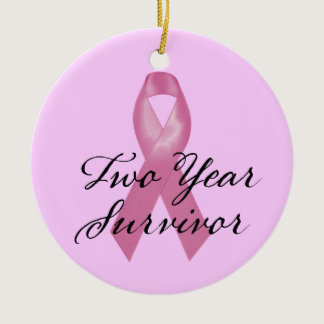 Breast Cancer Survivor Ornament Two Year