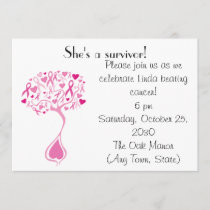 Breast Cancer Survivor Party/Fundraiser Invite