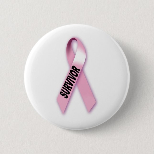 Breast Cancer Survivor Pinback Button (Front)