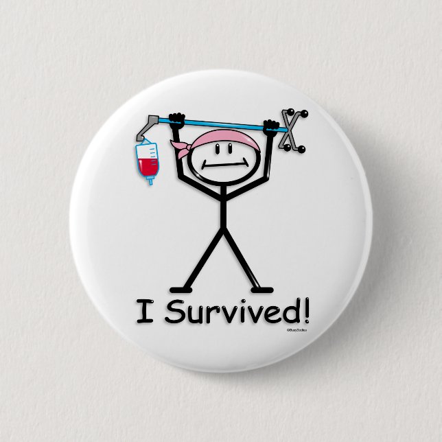 Breast Cancer Survivor Pinback Button (Front)