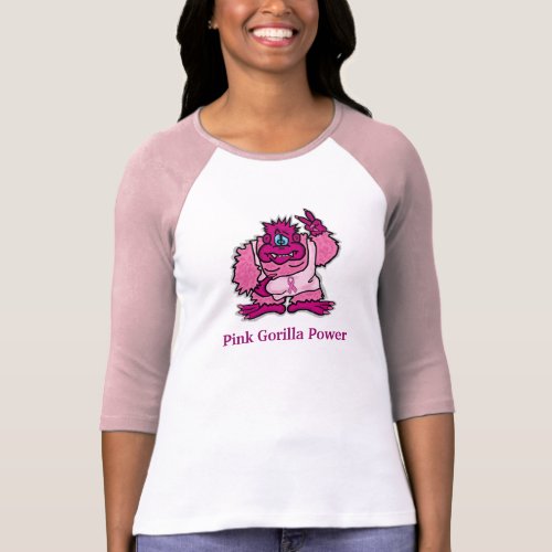 Breast Cancer Survivor Pink Gorilla Power TShirt
