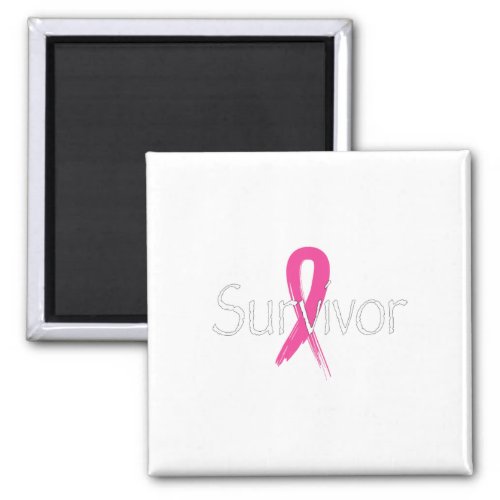 Breast Cancer Survivor Pink Ribbon Awareness Month Magnet