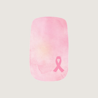 Breast Cancer Survivor Pink Ribbon Nail Decals