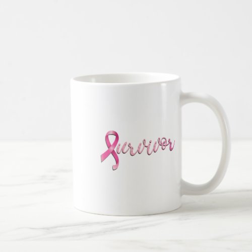 Breast Cancer Survivor Pink Ribbon Recovery  Coffee Mug