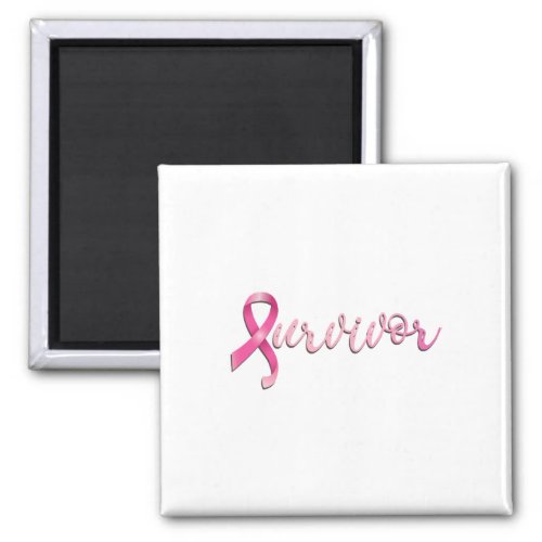 Breast Cancer Survivor Pink Ribbon Recovery  Magnet