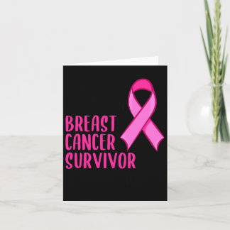 Breast Cancer Survivor Pink Ribbon Womens  Card