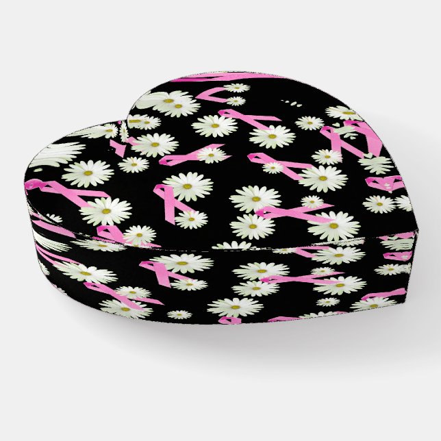 Breast Cancer Survivor Pink Ribbons Paperweight (Angled)