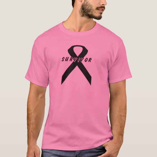 Breast Cancer Survivor Ribbon T-Shirt (Front)
