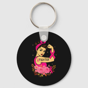 Breast Cancer Survivor Rosie Riveter Nk Awareness Keychain