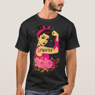 Breast Cancer Survivor Rosie Riveter Nk Awareness T-Shirt