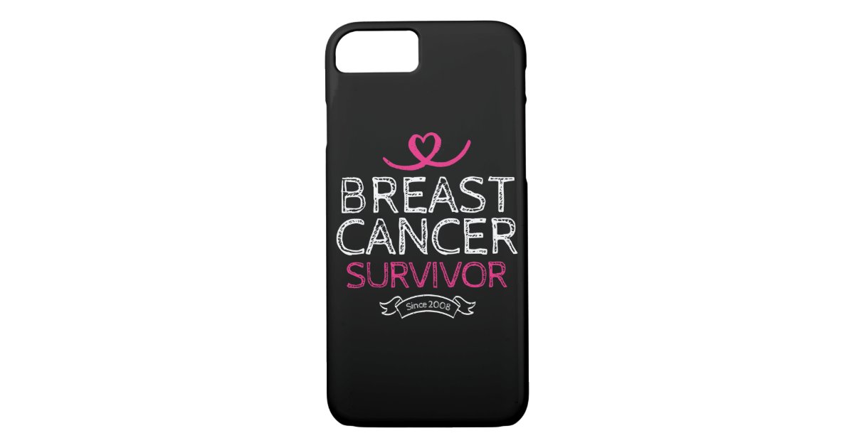 Breast Cancer Survivor Since 2008 Awareness Heart Case ...