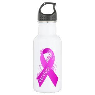 Breast Cancer Survivor Stainless Steel Water Bottle