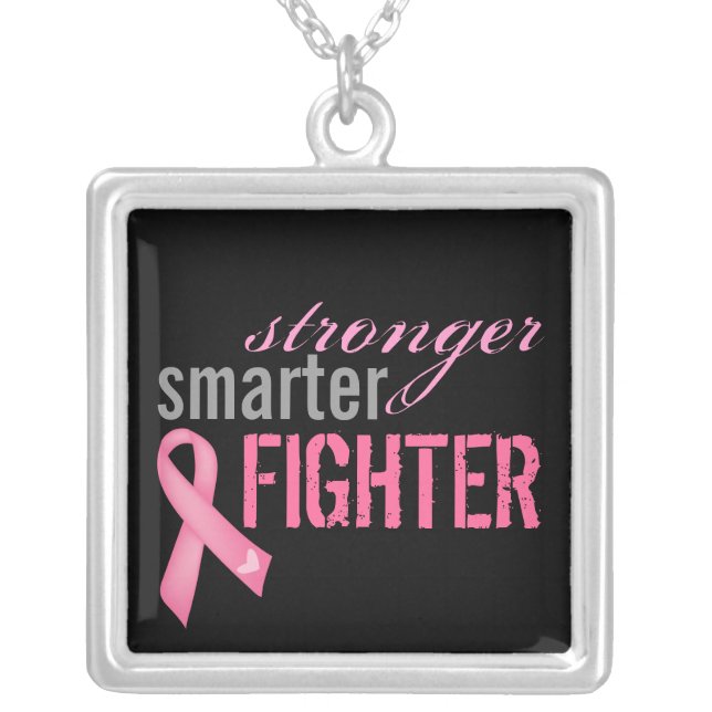 Breast Cancer Survivor Sterling Silver Necklace (Front)