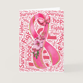 Breast Cancer Survivor Support Awareness Card