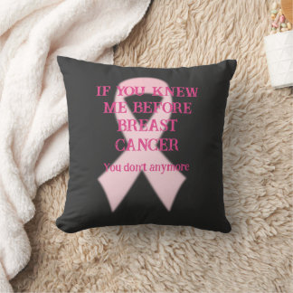 Breast Cancer Survivor Throw Pillow