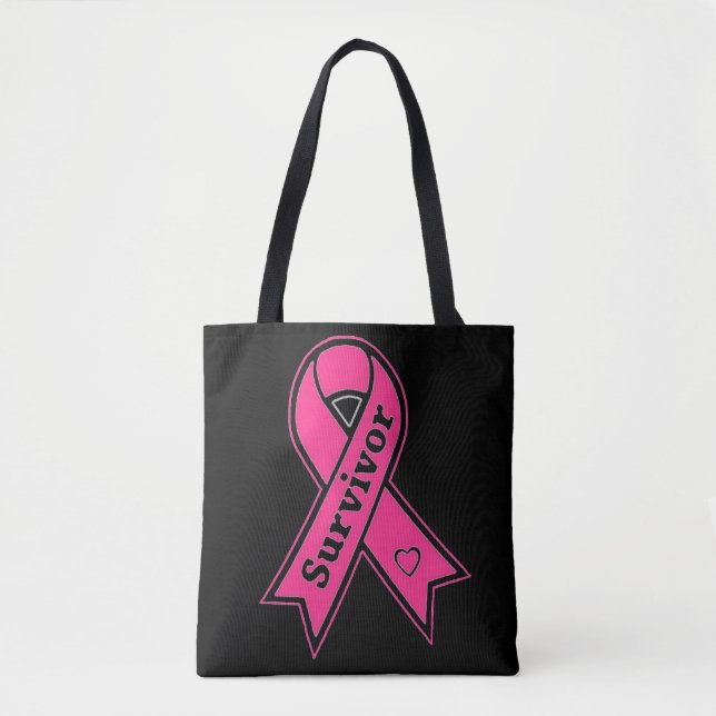 Breast Cancer Survivor Tote Bag (Front)