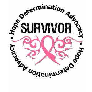 Breast Cancer Survivor Tribal Ribbon shirt