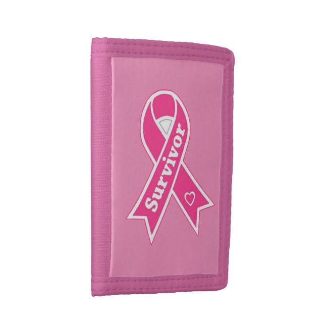 Breast cancer survivor trifold wallet (Side)