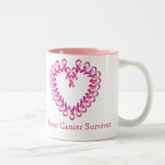 Breast Cancer Survivor Two-Tone Coffee Mug