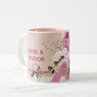 Breast Cancer Survivor Two-Tone Coffee Mug