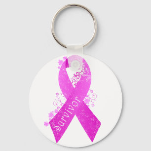 Breast Cancer Survivor Vintage Keychain