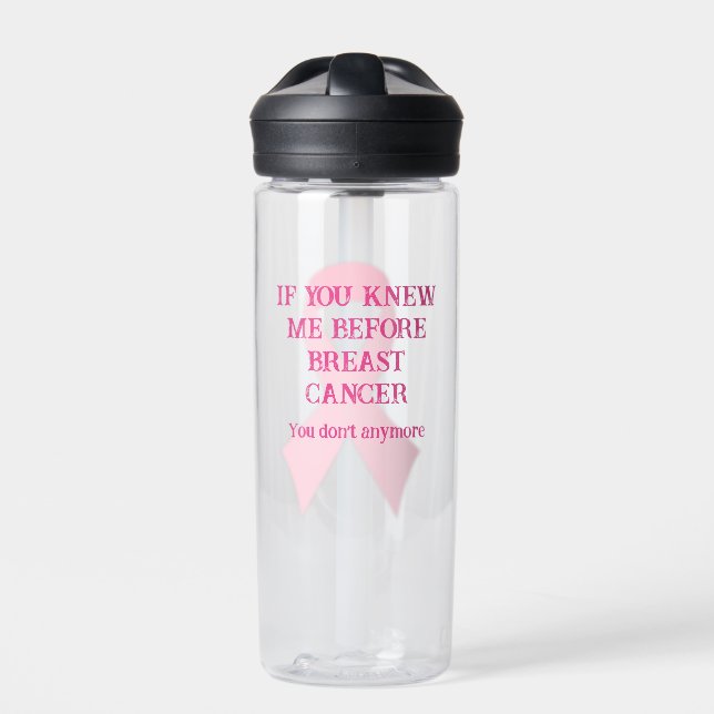 Breast Cancer Survivor Water Bottle (Front)