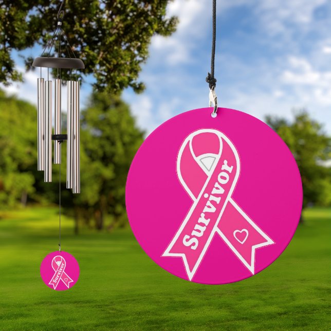 Breast Cancer Survivor Wind Chime (Outdoor)