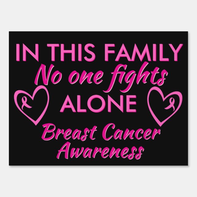 Breast Cancer Survivor Yard Sign (Front)