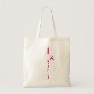 Breast Cancer Tackle Breast Cancer American Flag G Tote Bag