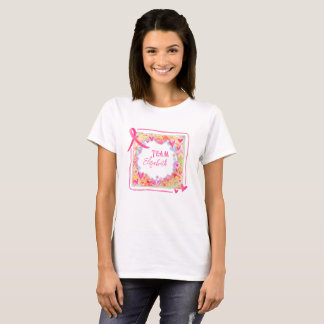 Breast Cancer Team Customized Pink Inspirivity T-Shirt