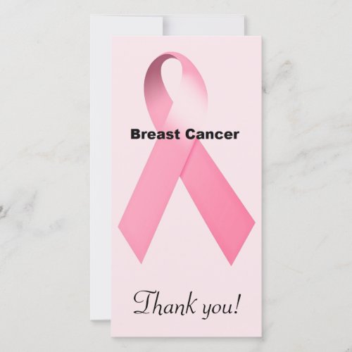 Breast Cancer Thank You Card