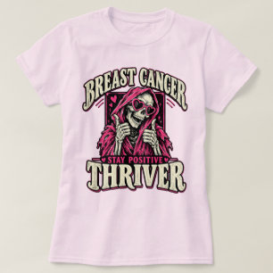 Breast Cancer Thriver Pink Reaper Survivor Funny T-Shirt