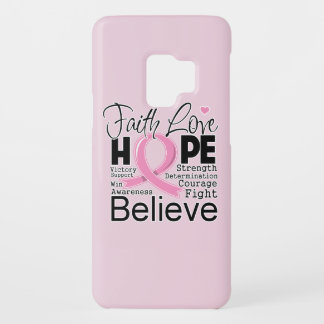 Breast Cancer Typographic Faith Love Hope Case-Mate Samsung Galaxy S9 Case